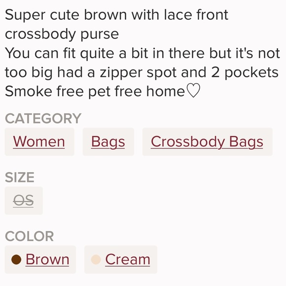 ๐SOLD! CROCHET CROSSBODY PURSE - Picture 4 of 4